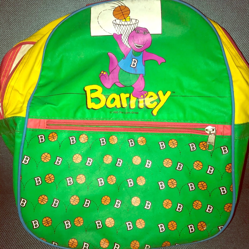 1992 Barney book bag